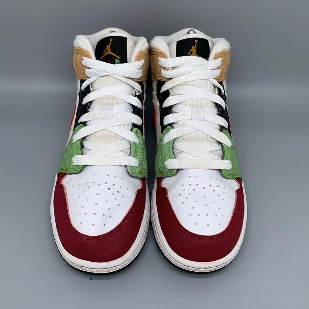 Jordan‎ 1 Mid SE Multi-Color Basketball Shoes DR6957-100 Mens 7Y Women's 8.5